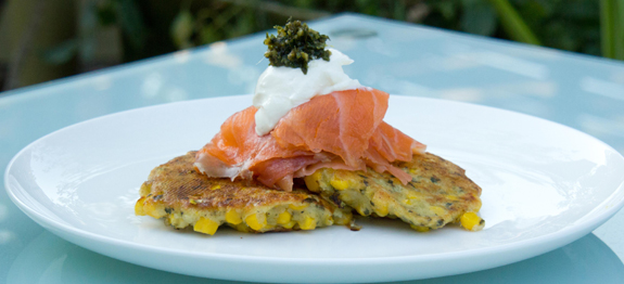 corn-fritters-and-smoked-salmon