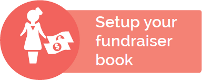 Setup your fundraiser book